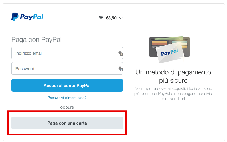 Come pagare con Paypal senza avere un account