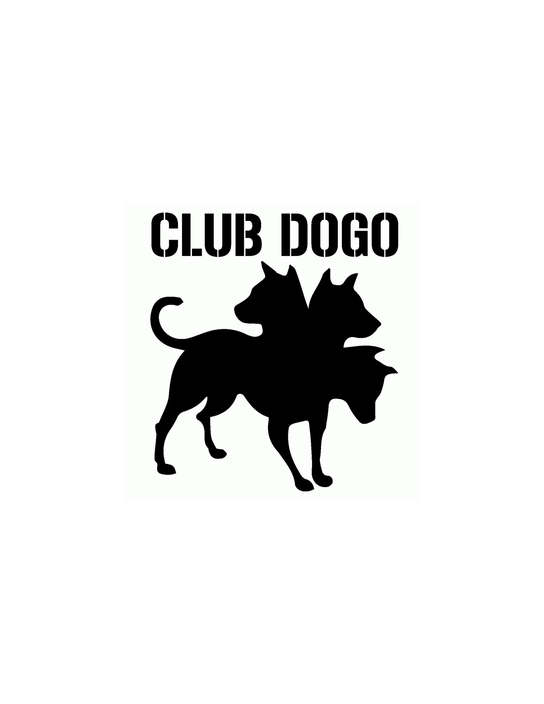 Club Dogo Logo 1 - Adesivo Prespaziato - AdesiviStore