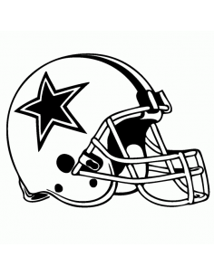 Casco Football NFL - Adesivo Prespaziato