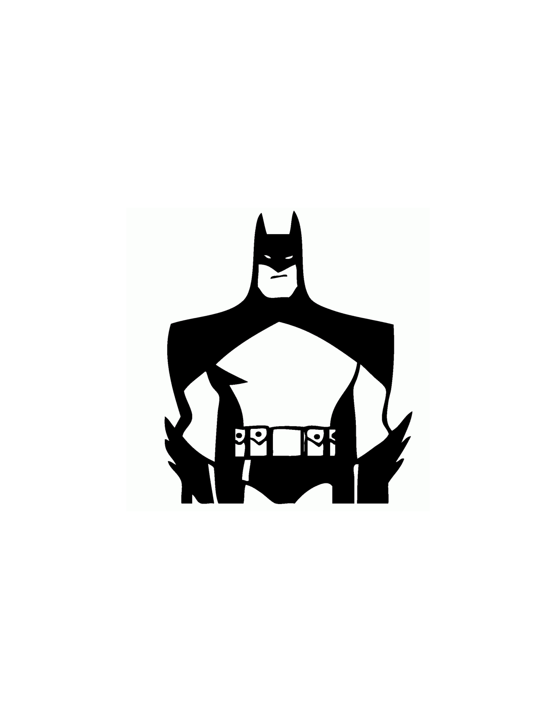 Batman 1 - Adesivo Prespaziato - AdesiviStore
