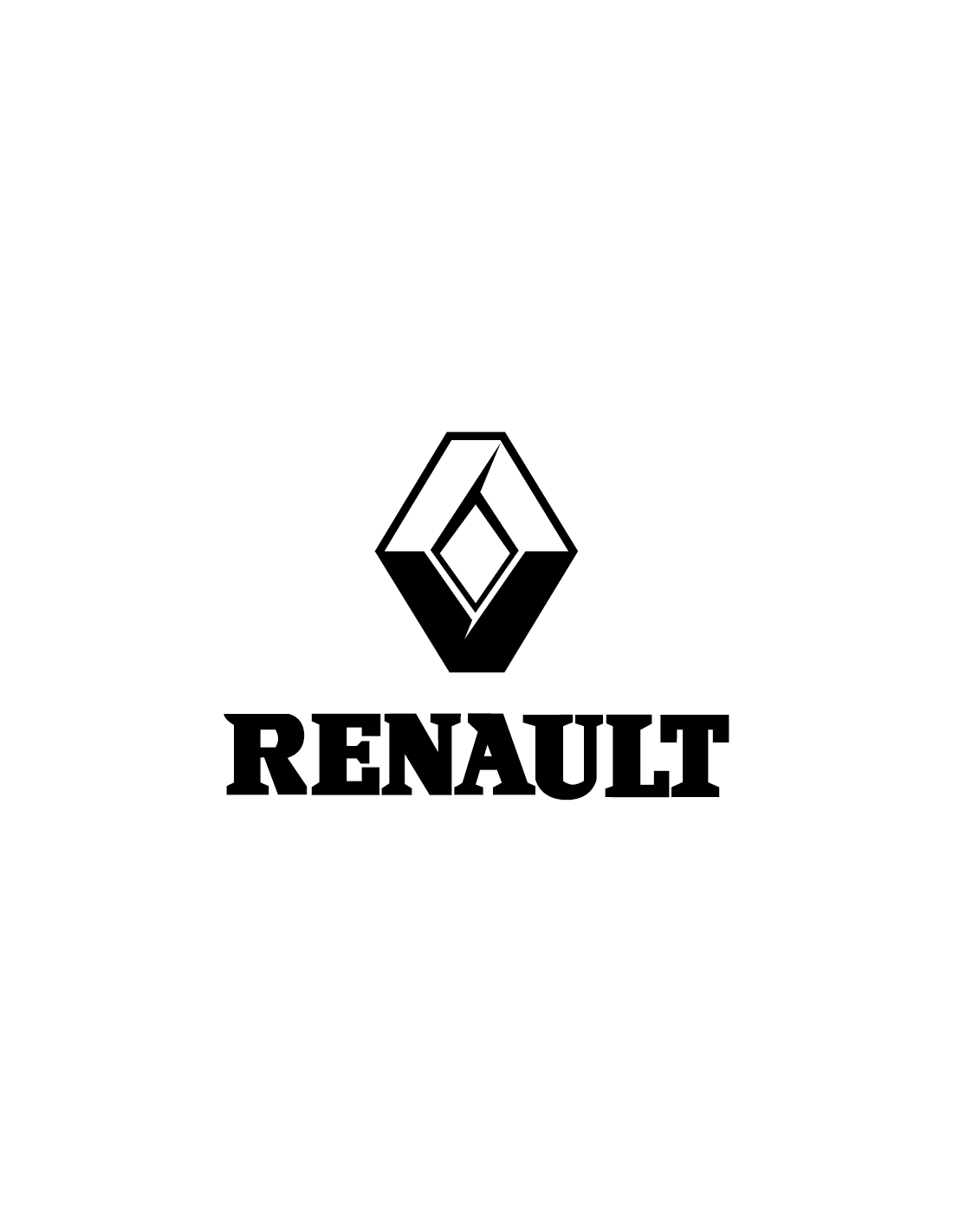 Logo Renault - Adesivo Prespaziato - AdesiviStore