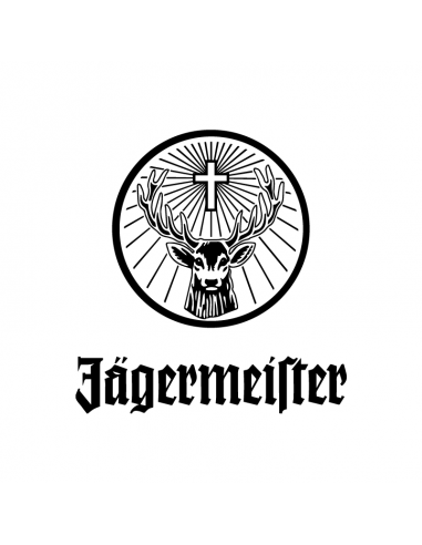 Jägermeister Scritta Lunotto Adesivo Decalcomania Adhesivo Logo 32 X 8s 