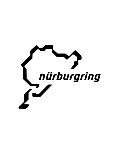Logo Pista Nürburgring - Adesivo Prespaziato