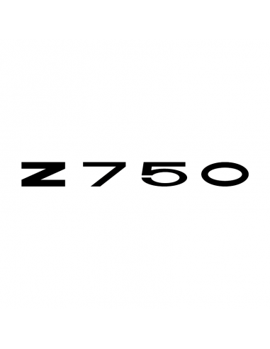 Scritta Kawasaki Z750 - Adesivo Prespaziato