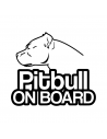 Pitbull On Board 1 - Adesivo Prespaziato