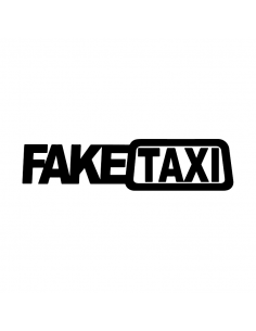 Fake Taxi Scritta - Adesivo Prespaziato