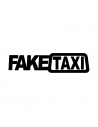 Fake Taxi Scritta - Adesivo Prespaziato