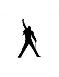Freddie Mercury Queen - Adesivo Prespaziato