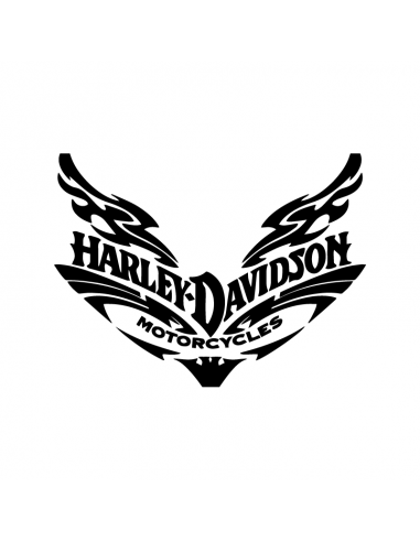 Harley Davidson Tribale Ali - Adesivo Prespaziato