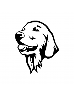 Golden Retriever - Adesivo Prespaziato