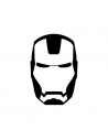 Faccia Iron Man - Adesivo Prespaziato