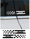 Coppia Adesivi Finestrini Audi - Adesivo Prespaziato