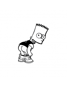 Bart Simpson - Adesivo Prespaziato