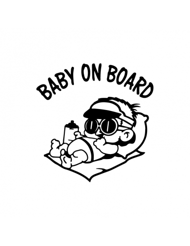 Baby on Board - Adesivo Prespaziato - AdesiviStore