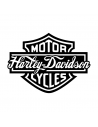 Harley Davidson Logo Corsivo - Adesivo Prespaziato