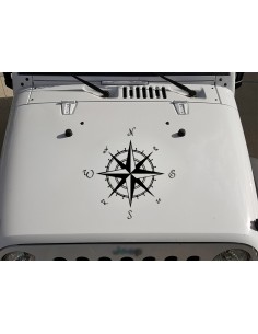 Rosa dei Venti Corsivo - Adesivo Prespaziato 2