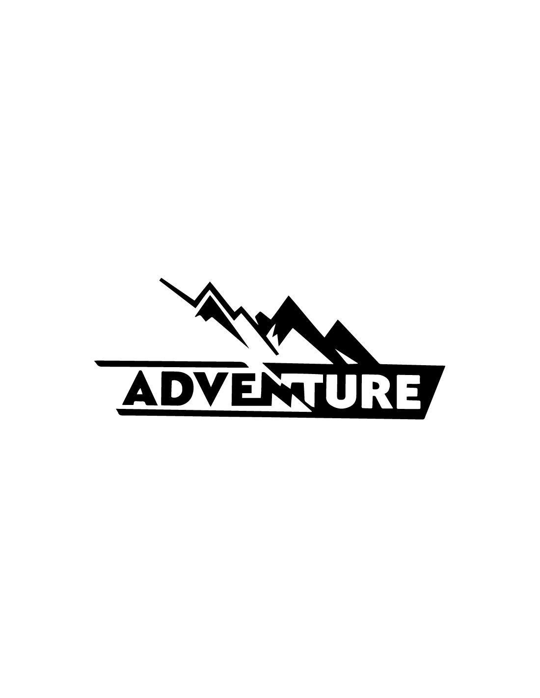 Adventure Montagne - Adesivo Prespaziato - AdesiviStore