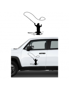 Pescatore Spinning - Adesivo Prespaziato 2