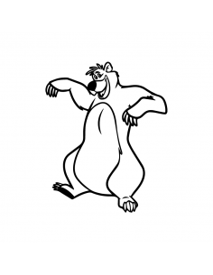 Baloo - Disney - Adesivo Prespaziato