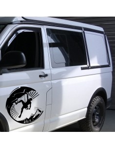 Arrampicata Montagne - Adesivo Prespaziato 2