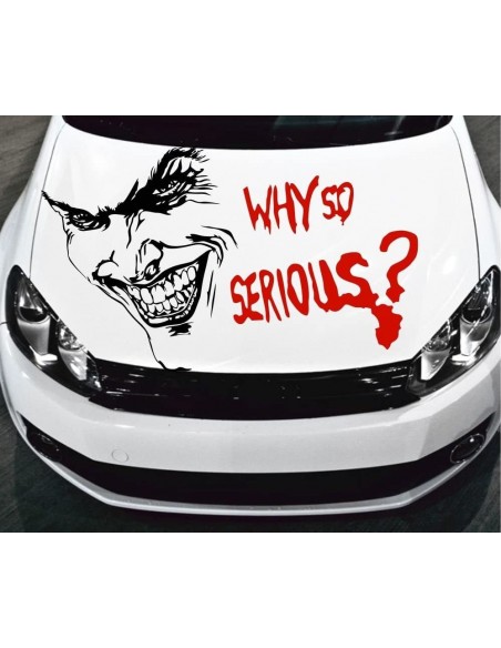 Joker Why so Serious? - Adesivo Prespaziato