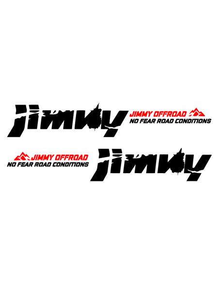 Coppia Jimny Offroad - Adesivo Prespaziato