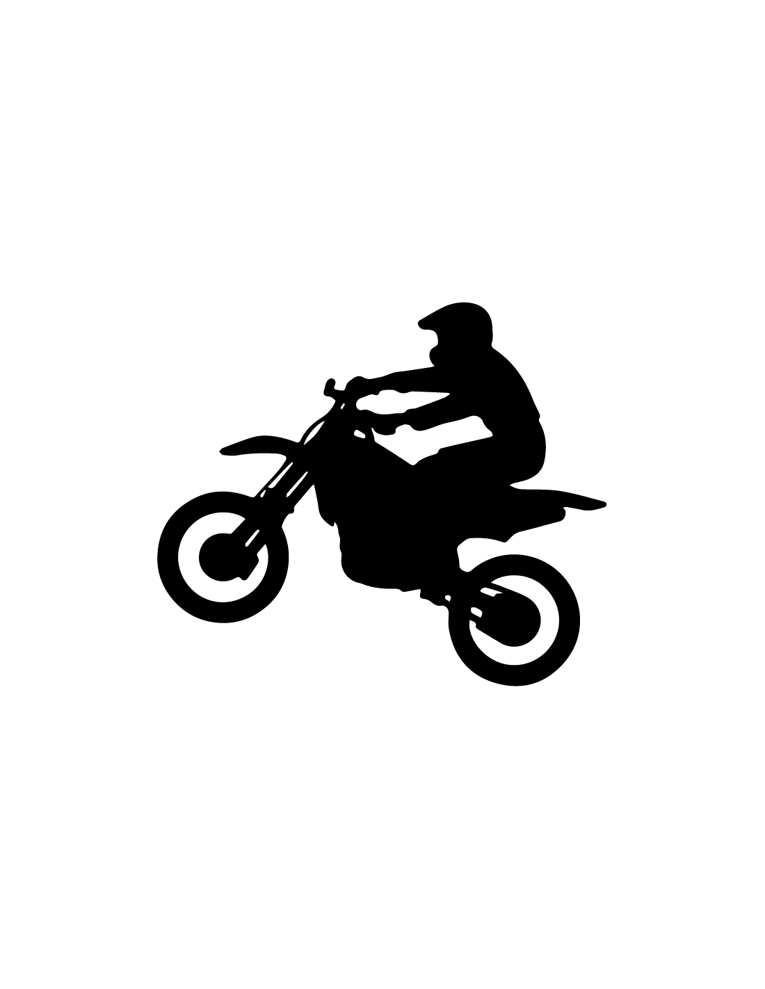 Motocross - Adesivo Prespaziato - AdesiviStore
