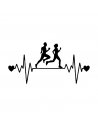 Love Running - Adesivo Prespaziato