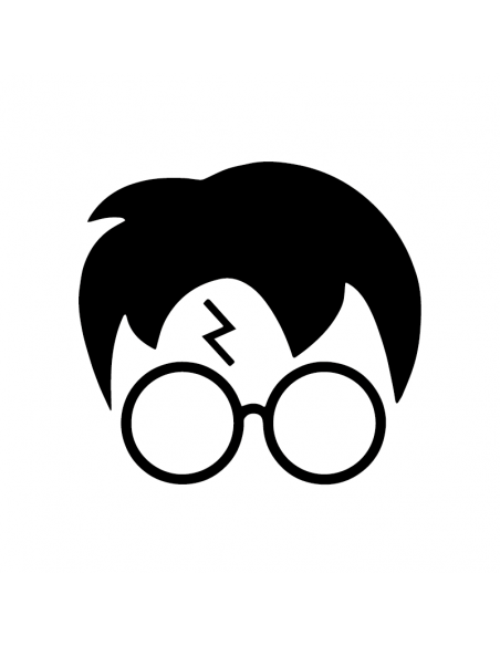 Harry Potter Faccia - Adesivo Prespaziato