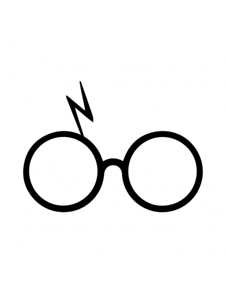 Harry Potter Occhiali - Adesivo Prespaziato