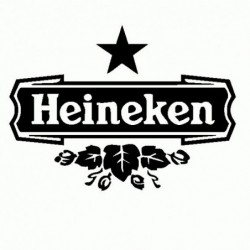 Heineken Logo - Adesivo Prespaziato