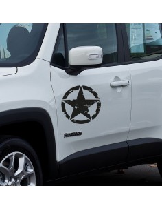 Stella Militare Consumata - Star Army - Adesivo Prespaziato 2