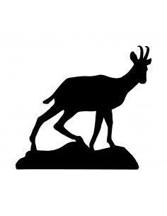 Camoscio Montagna - Adesivo Prespaziato