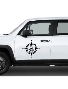 Dakar Rosa dei Venti 2 - Adesivo Prespaziato 2