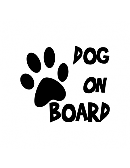Dog on Board - Adesivo Prespaziato