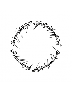 Lord Of The Rings One Ring - Adesivo Prespaziato