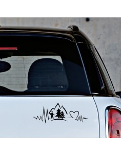 Trekking Love Montagne - Adesivo Prespaziato 2