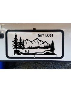 Get Lost Trekking Montagne - Adesivo Prespaziato 2