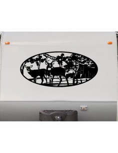 Cervi Fattoria Trattore - Adesivo Prespaziato 2