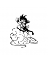 Goku su Nuvola Speedy - Adesivo Prespaziato