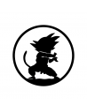 Goku Onda Energetica - Adesivo Prespaziato