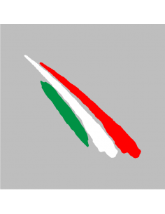 Bandiera Italia Graffio - Adesivo Prespaziato