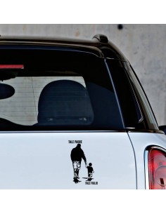 Tale Padre Tale Figlio - Adesivo Prespaziato 2