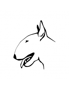 Bull Terrier 3 - Adesivo Prespaziato