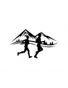Trail Running Montagne - Adesivo Prespaziato