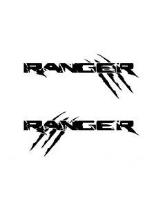 Coppia Ranger con Graffi - Adesivo Prespaziato 2