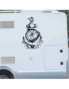 Ancora Rosa dei Venti - Adesivo Prespaziato 2