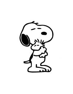 Snoopy Linus - Adesivo Prespaziato