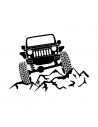 Montagne Jeep Fuoristrada - Adesivo Prespaziato
