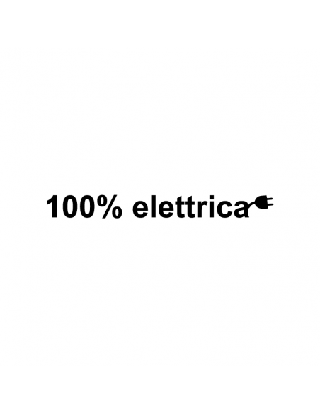 100% Elettrica - Adesivo Prespaziato